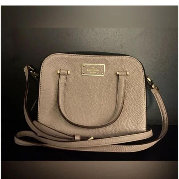 Kate spade tan and black velvet hand or shoulder bag - Picture 1 of 4